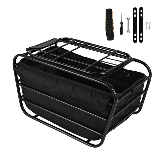 Heavy Duty Bike Rear Basket | Pet Carrier & Cargo Case Bike Rear Basket Peaceful Pleasures Health and Wellness