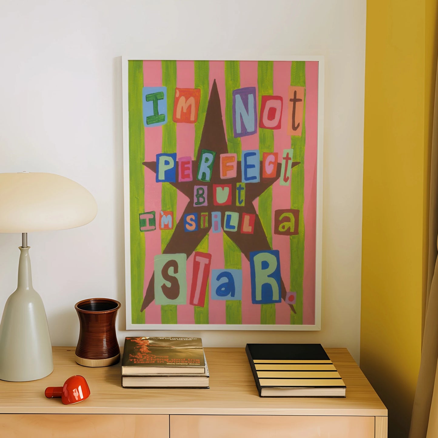 Japanese Encouraging Words Canvas Wall Art Print | Home Decor