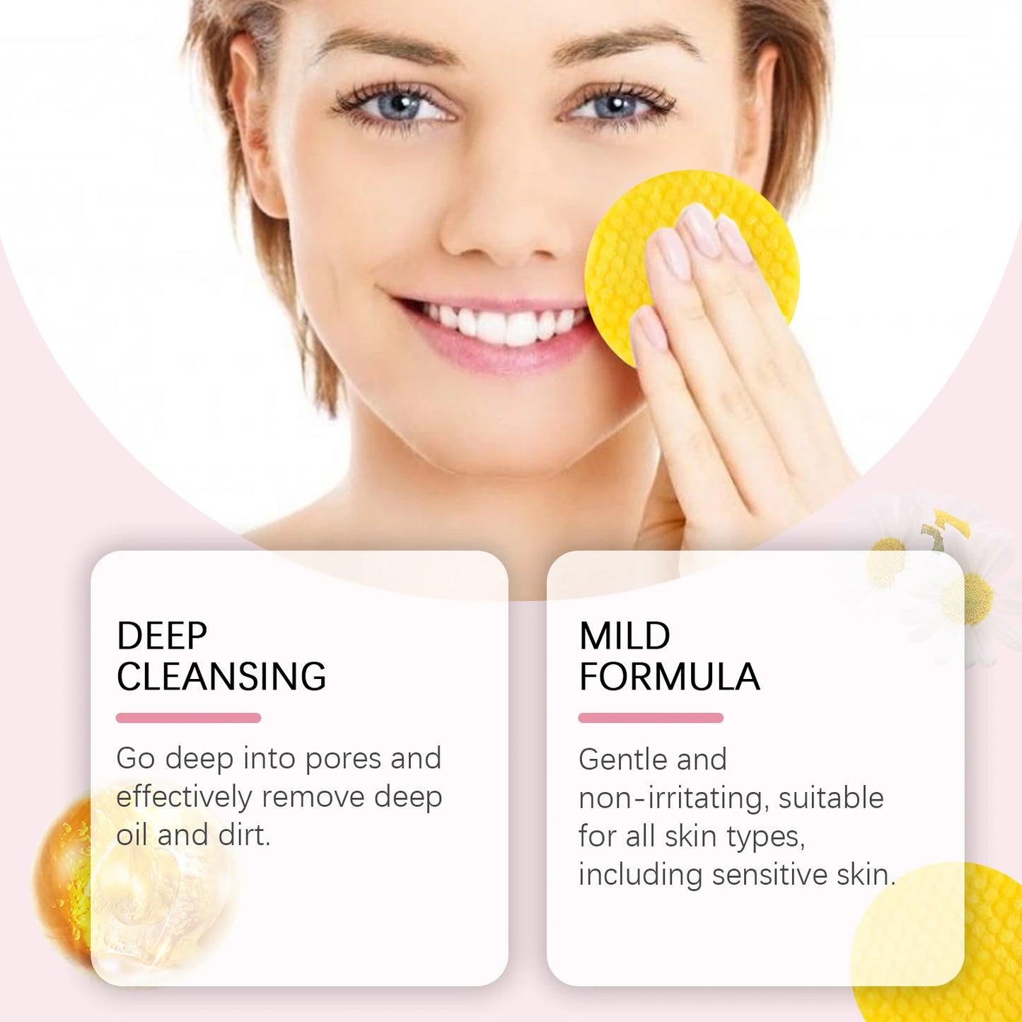 Turmeric & Kojic Acid Facial Cleansing Pads 40-Pack | Brighten & Exfoliate