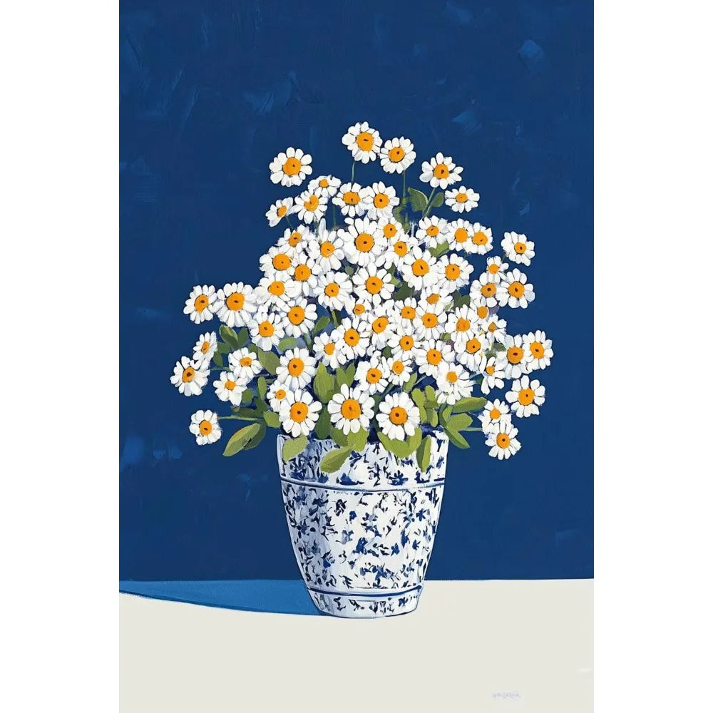 Garden Flower Vase Art Poster Flower Plant Illustration Print Canvas Painting Wall Art Picture Home Living Room Room Decorati Peaceful Pleasures Health and Wellness TT2264 30x40cm Unframed