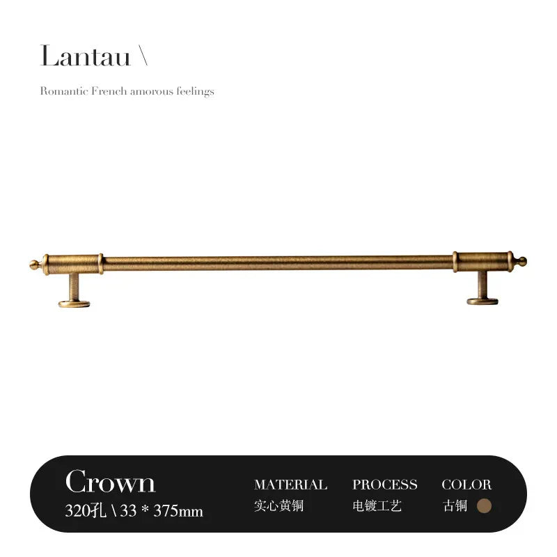 French Antique Bronze Brass Cabinet & Drawer Handles | Retro