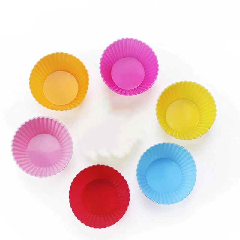 Silicone Cupcake Mold Liner Reusable Muffin Baking Nonstick Moulds