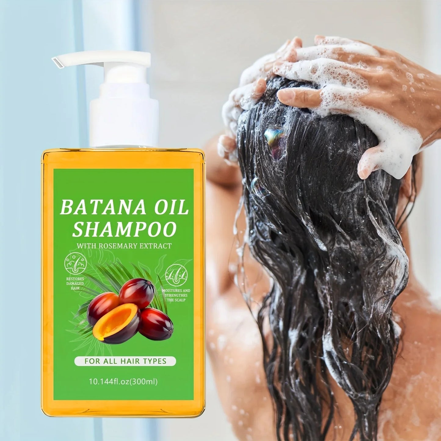 Organic Batana Oil Shampoo with Rosemary | All Hair Types
