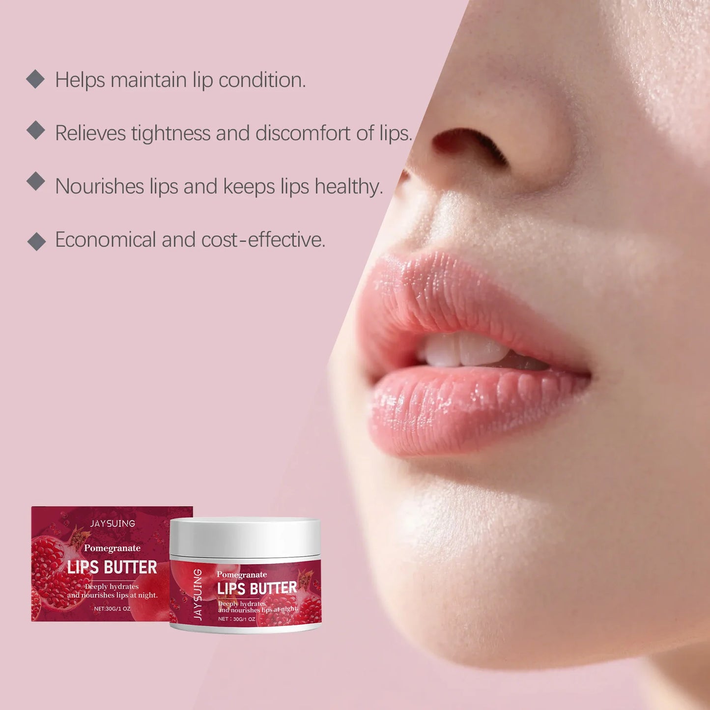 Overnight Lip Mask Butter Balm | Hyaluronic Acid, 30g