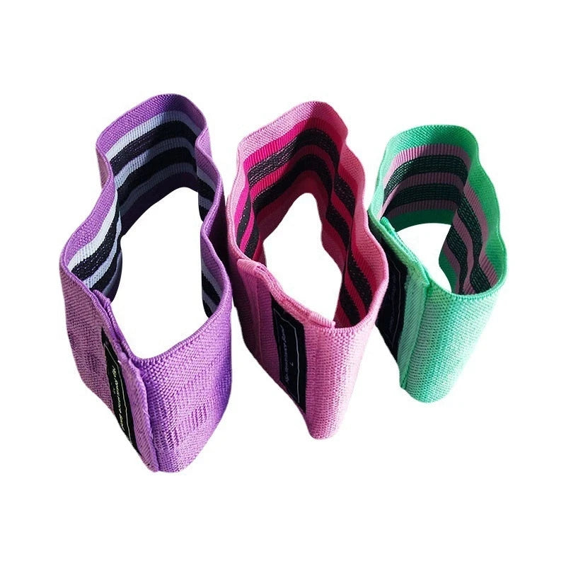 Fabric Resistance Bands Set – Legs, Butt & Yoga | 3 Levels