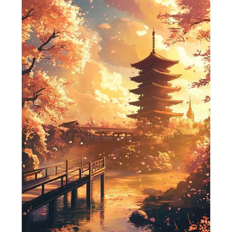 GATYZTORY Autumn Landscape Paint by Numbers Kit 40x50cm