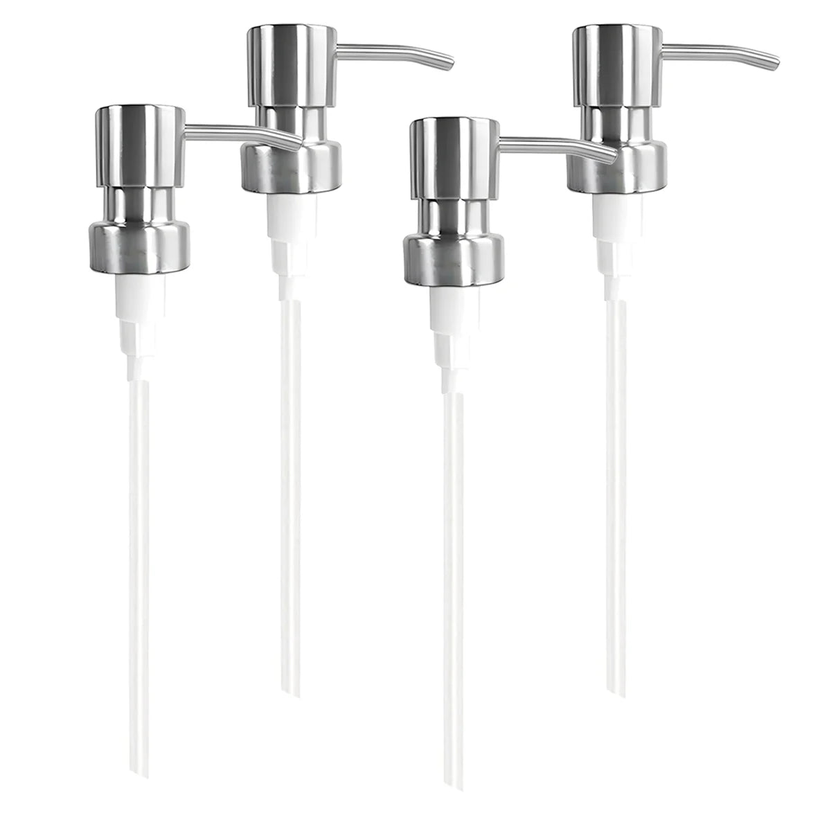 2/4pcs Stainless Steel Soap Pump, Soap Dispenser Pump Replacement Spare Fits 25mm Bottle Mouth, for Kitchen Bathroom Worktop Peaceful Pleasures Health and Wellness 4pcs F China Mainland