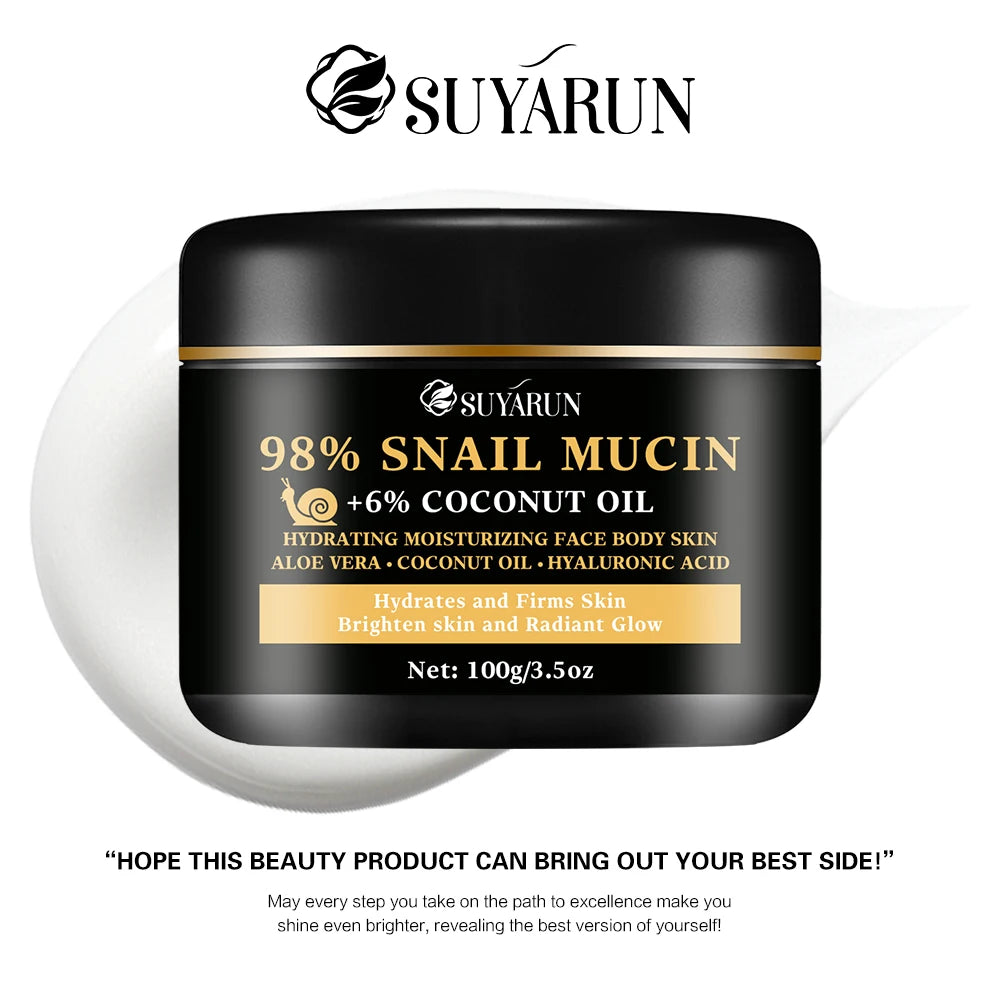 92% snail lotion and 5% hyaluronic acid, lighten fine lines, firm and moisturize, suitable for all skin types Peaceful Pleasures Health and Wellness