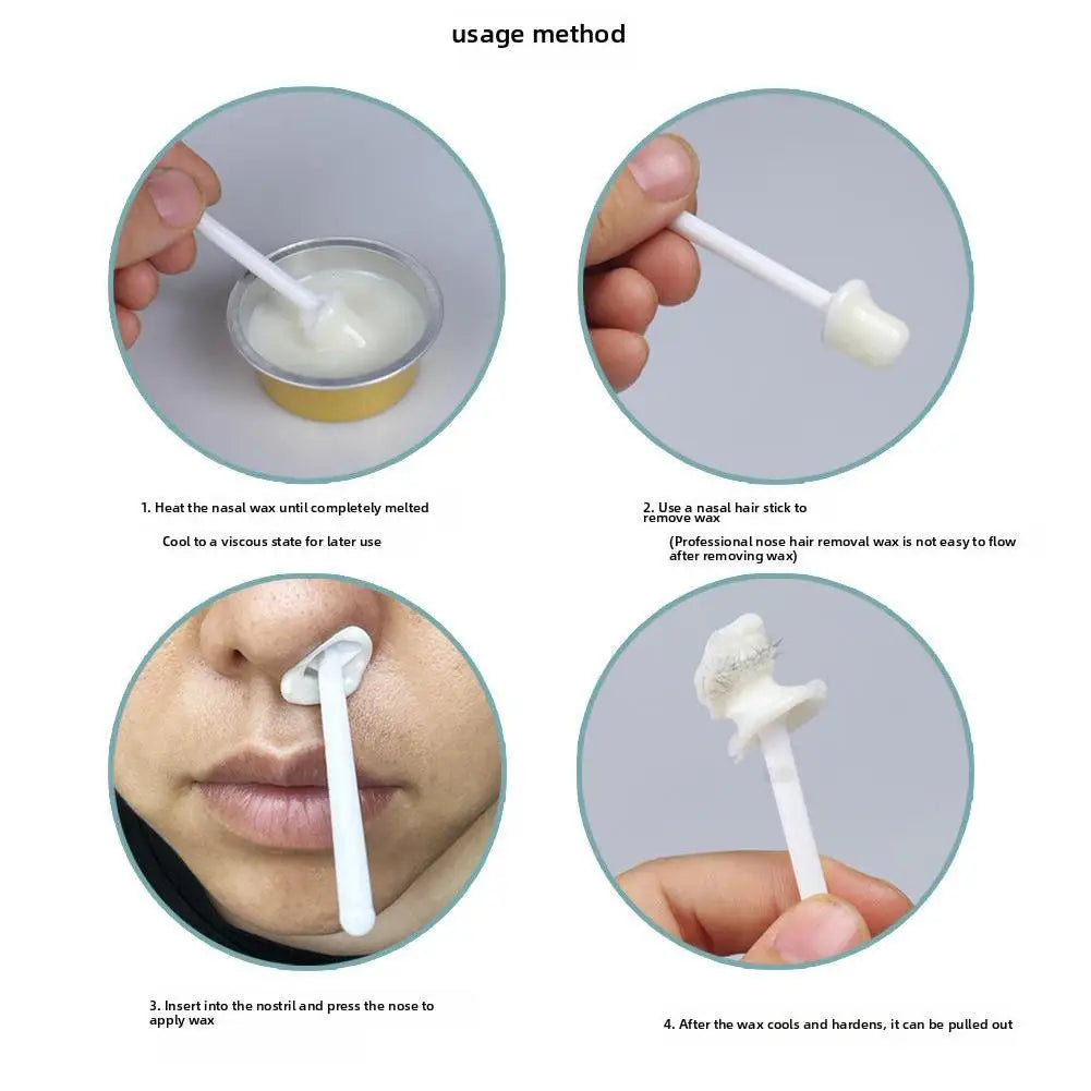 Portable Nose Wax Hair Removal Kit – Painless Nose & Ear Hair Wax Set for Men & Women (25g/50g) Peaceful Pleasures Health and Wellness