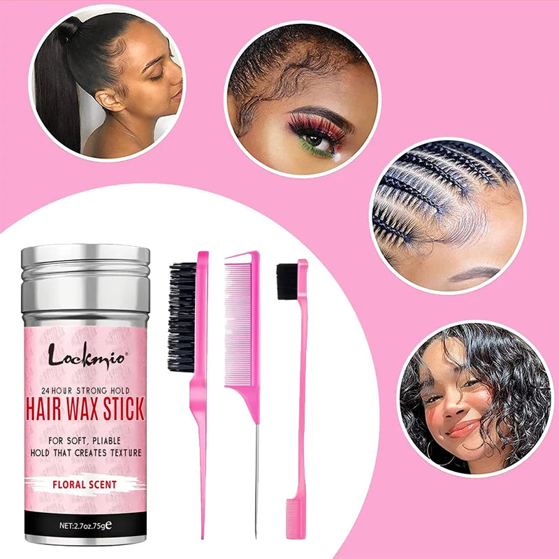 Professional Styling Wax for Women Anti-frizz Pomade Smoothing Broken Back Hair Mud Messy Hairs Control Wax Rod for Natural Wigs Peaceful Pleasures Health and Wellness