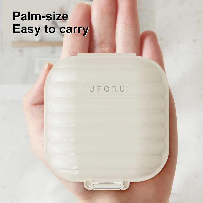 Portable Mini Pill Box, Outdoor Travel Pocket-sized Compartmentalized Pill Storage Box with Sealed Moisture-proof Design Peaceful Pleasures Health and Wellness