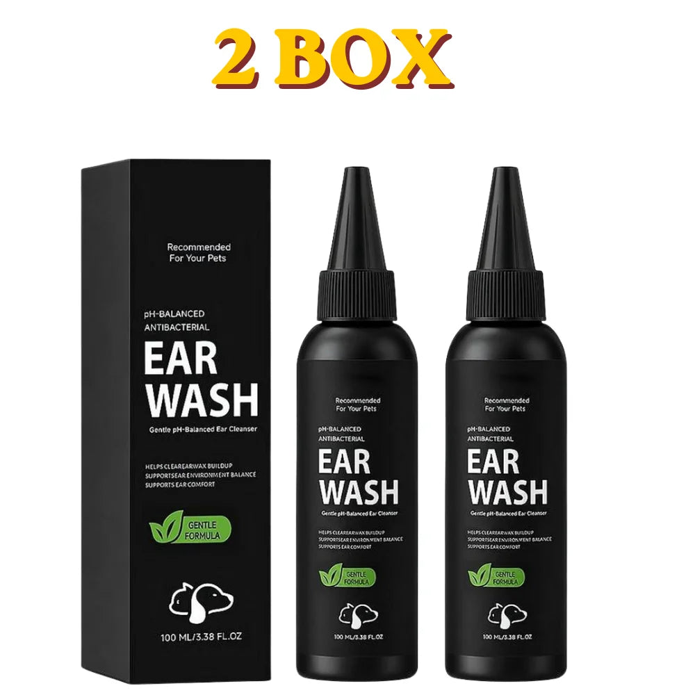 Pet Ear Cleaner Solution 100ml – Gentle Daily Dog Ear Care