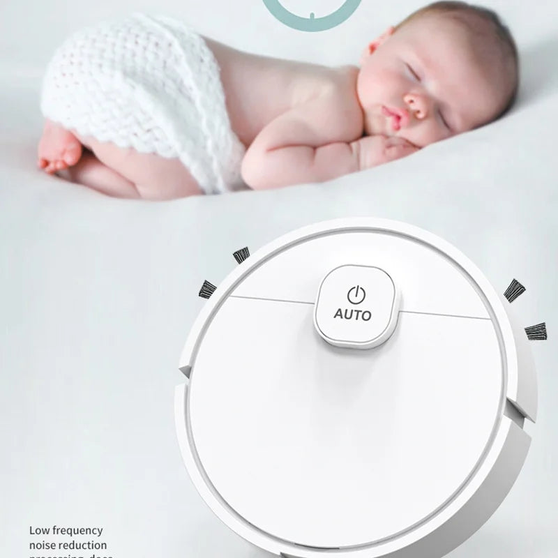 3-in-1 Robot Vacuum & Mop Combo | 1000Pa USB Rechargeable