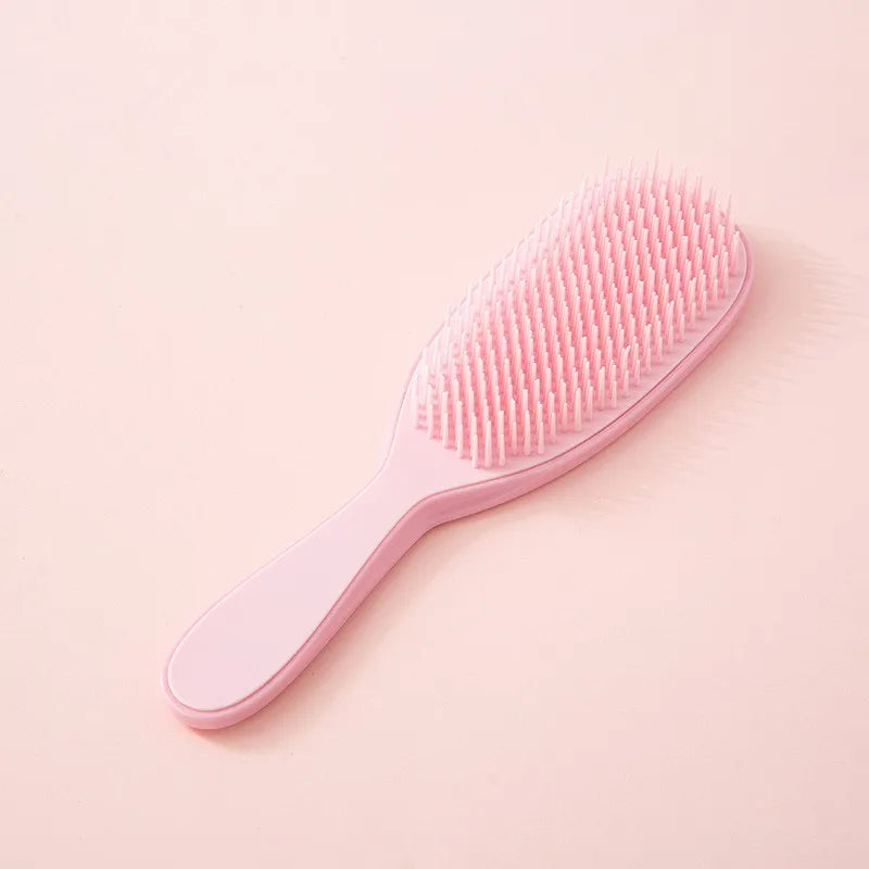 Hair Brush Anti Static Hair Comb Wet Dry Portable Detangler Hair Scalp Massage CombStyling Tool Расческа Для Волос Barber Comb Peaceful Pleasures Health and Wellness Pink