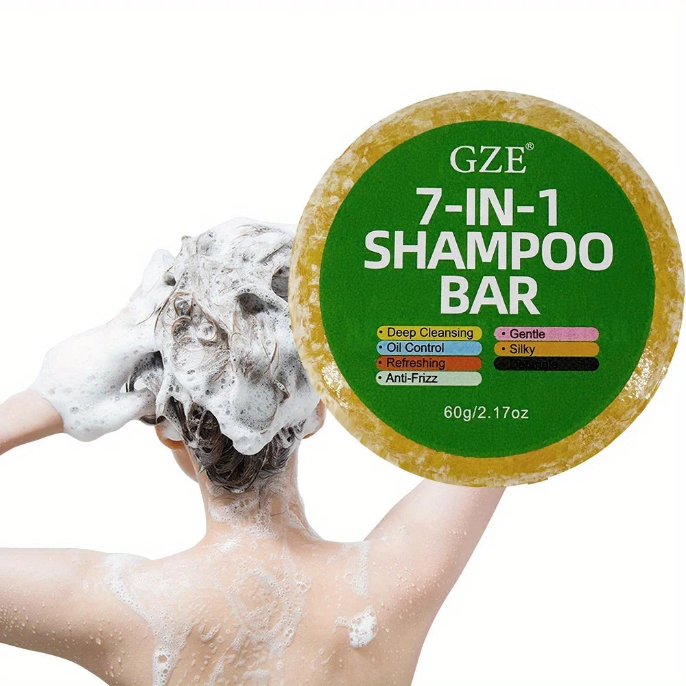 GZE 7-in-1 Shampoo Bar 10-Pack | Anti-Frizz & Oil Control Solid Shampoo Bar Peaceful Pleasures Health and Wellness