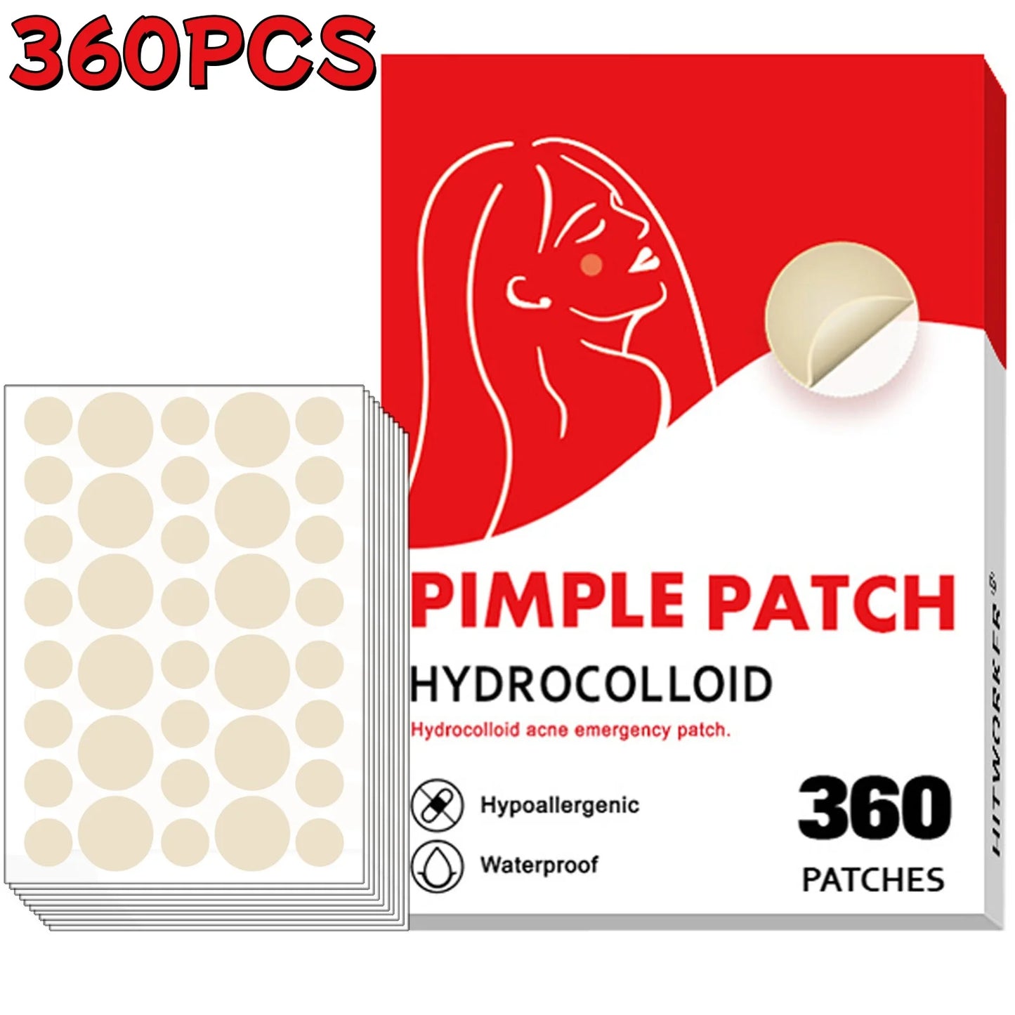 Hydrocolloid Acne Patches – Invisible, Waterproof, All Skin Types