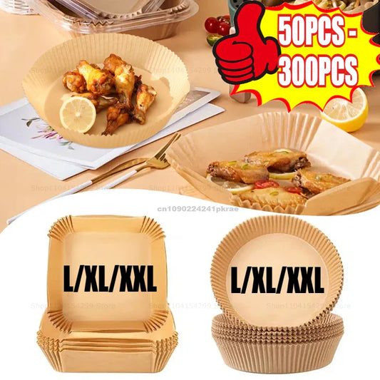 Air Fryer Parchment Liners – Nonstick Greaseproof Baking Paper Air Fryer Liners Oasis Select