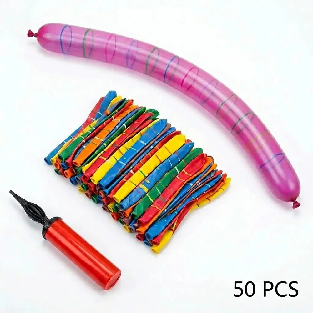 Rocket-Balloons,Long Strip Balloons That Can Ascend Into The Sky,Long Flying Balloons For Party,Birthday Party Celebrations Peaceful Pleasures Health and Wellness 50pcs As Shown