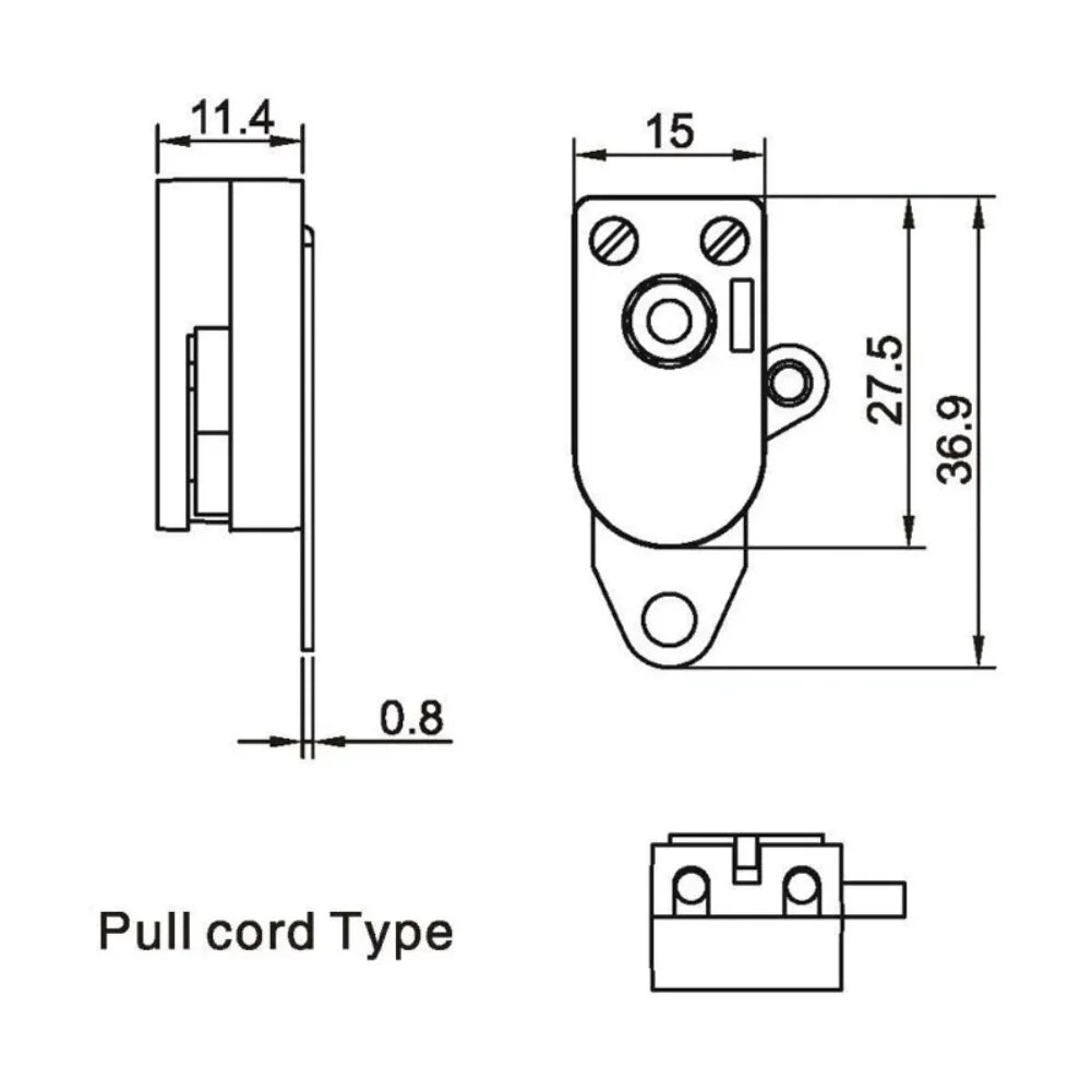 Pull Cord Light Switch for Table, Floor & Ceiling Lamps