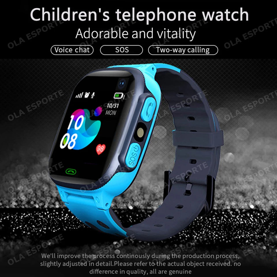 Kids Smart Watch with SOS GPS Camera LED Flashlight Math Calculator Video Call Watches- Holiday Gift Smartwatch for Children Peaceful Pleasures Health and Wellness