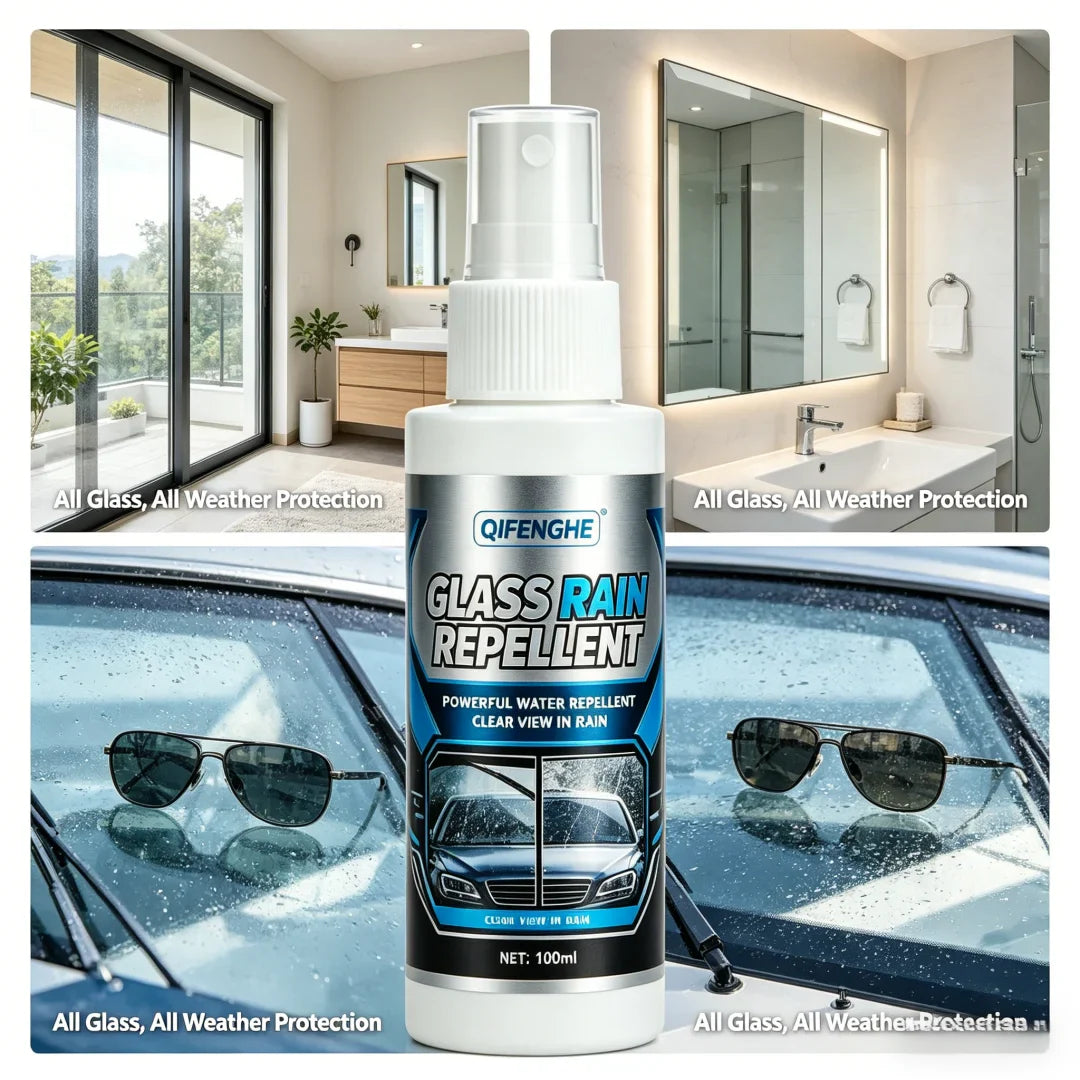 Glass Rain Repellent Spray for Car Windshield & Mirrors