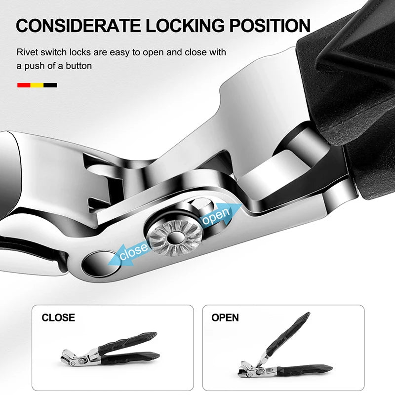 Angled Head Nail Clippers For Seniors Ergonomic Toenail Clipper For Thick Nails Nail Cutter Trimmer Professional Manicure Tool Peaceful Pleasures Health and Wellness