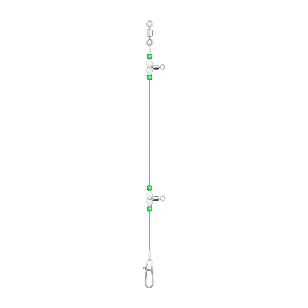 Night Glow Fishing Leaders – Luminous Swivel Snaps Saltwater & Freshwater Peaceful Pleasures Health and Wellness 70cm spain