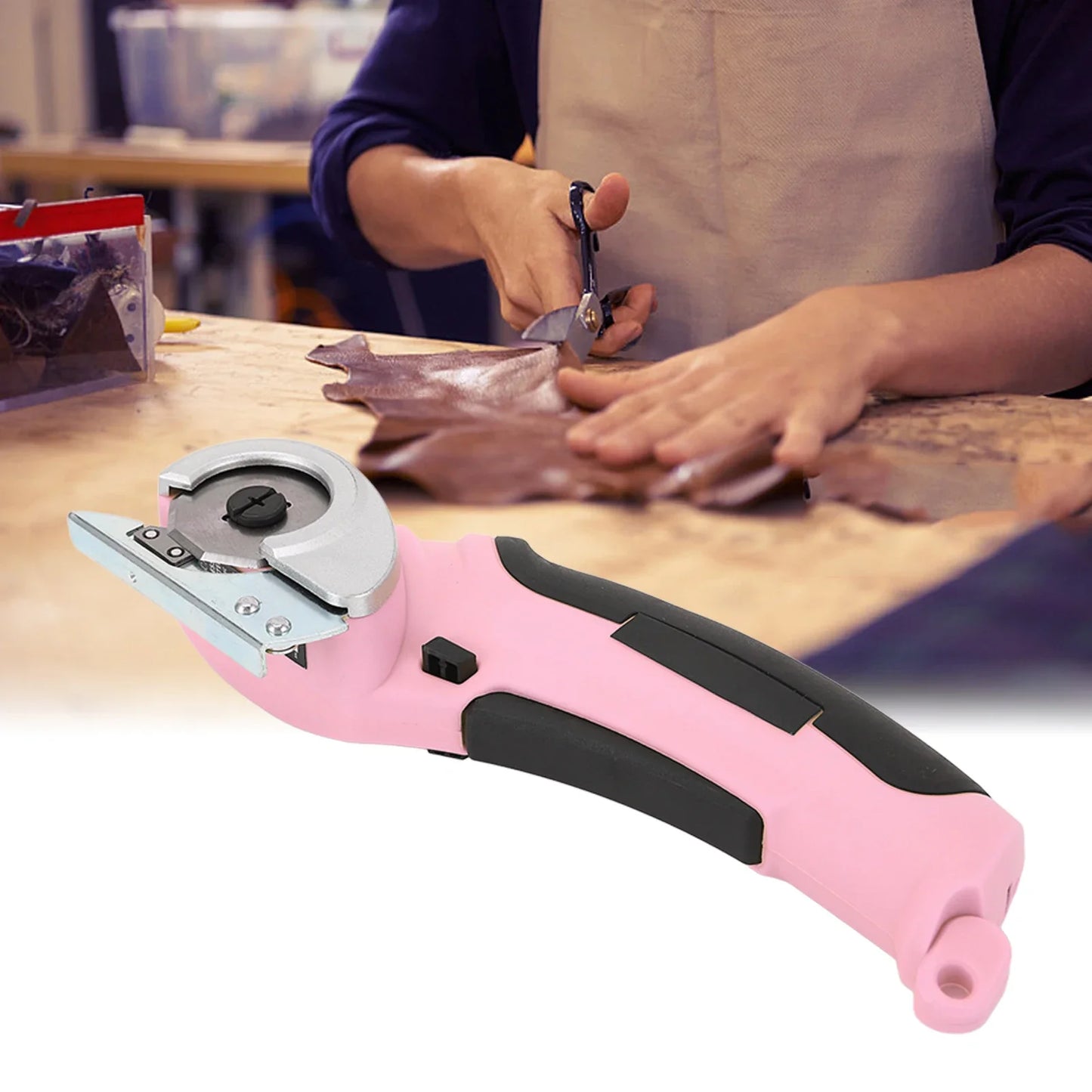 Cordless Electric Scissors Handheld Fabric Cutter 240RPM Rechargeable