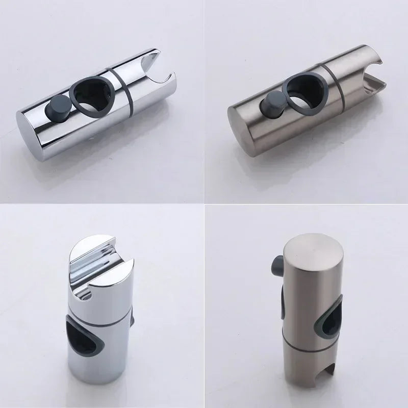 Hot Universal Shower Head Holder Adjustable 18~25mm ABS Chrome Shower Rail Holder Bathroom Accessories Shower Mounting Brackets Peaceful Pleasures Health and Wellness