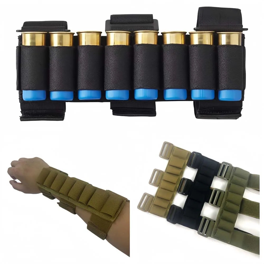 Tactical 8 Round Ammo Pouch Ammo Carrier Bag 12/20 Gauge Molle Shotgun Bullet Shell Holder Rifle Cartridge Hunting Accessories ﻿ Peaceful Pleasures Health and Wellness