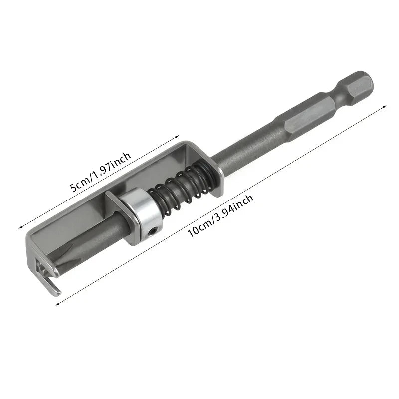 Screw Bit Holder Spring-Loaded Screw Holder Bit Retaining Adapter Tool Quick Release Attachment For Garage Repair Hardware Home Peaceful Pleasures Health and Wellness