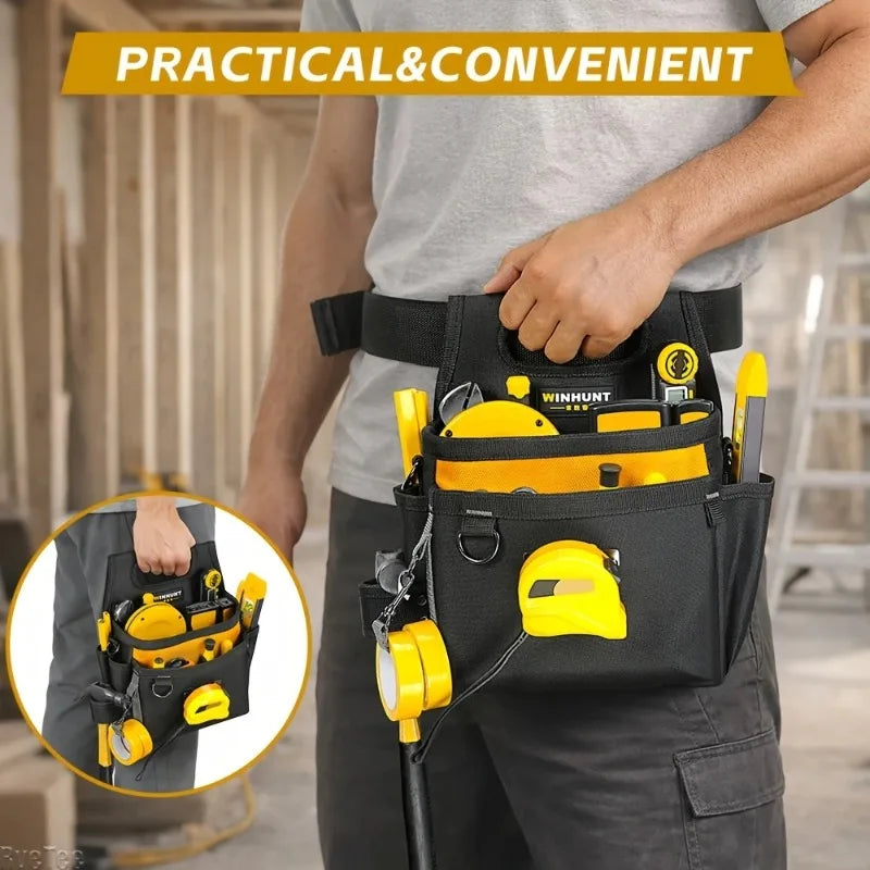 WINHUNT 600D Oxford Tool Belt Bag | Electrician & Carpenter