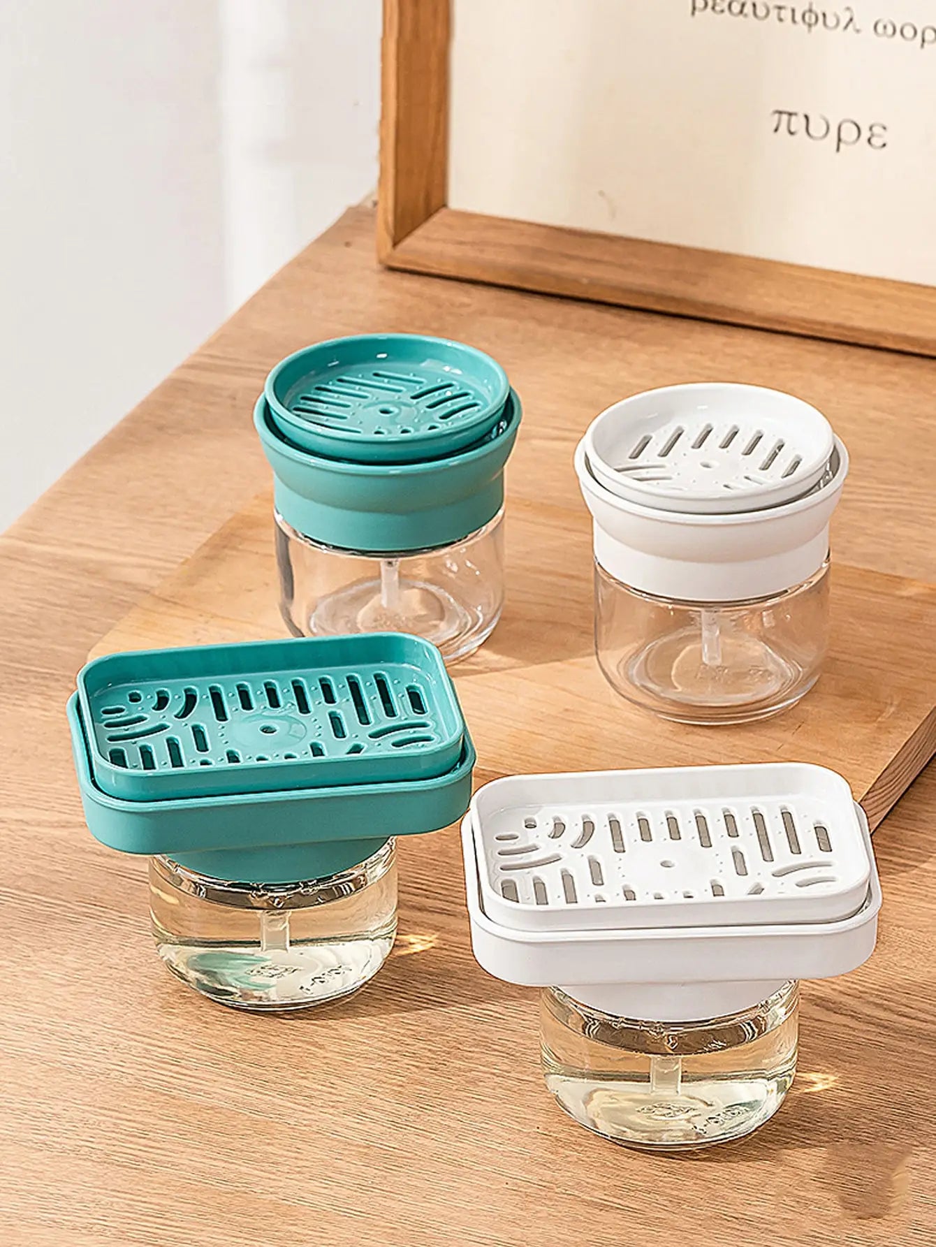 1Pcs Kitchen Press-type Dishwashing Detergent Automatic Liquid Output Bottle Removable Liquid Pressing Tool Peaceful Pleasures Health and Wellness