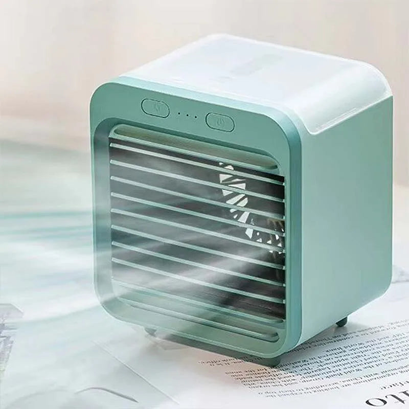 Customized USB Spray Cooling Fan Mini Air Conditioner with Humidifying Function Rechargeable Personal Cooler for Home Office Peaceful Pleasures Health and Wellness