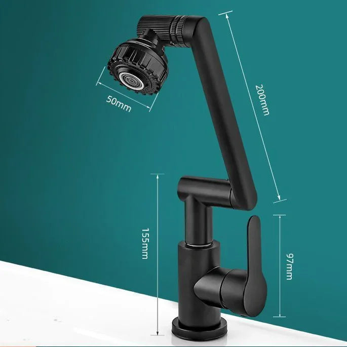 Mechanical Arm Universal Basin Faucet – Hot & Cold Tap