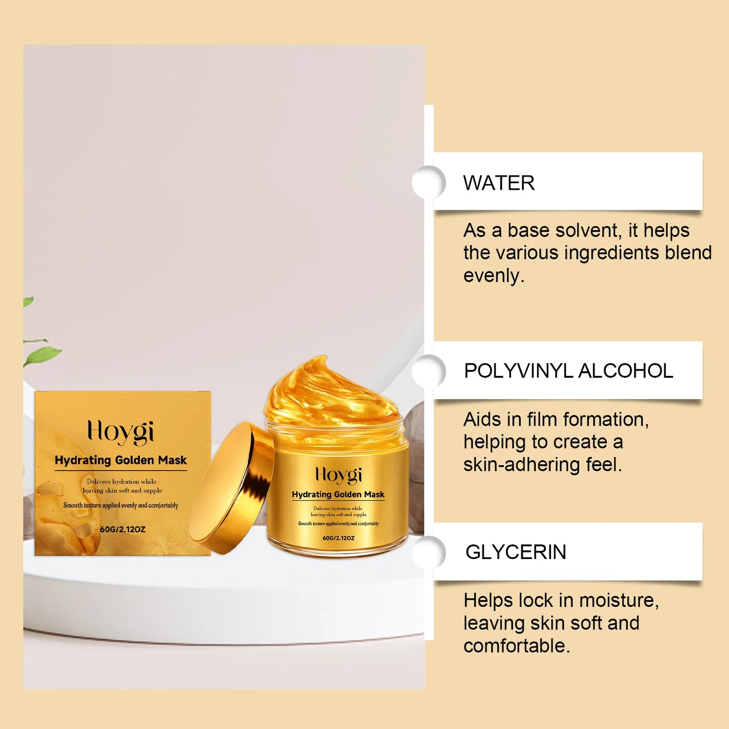 Gold Collagen Peel-Off Face Mask – Hydrating & Firming