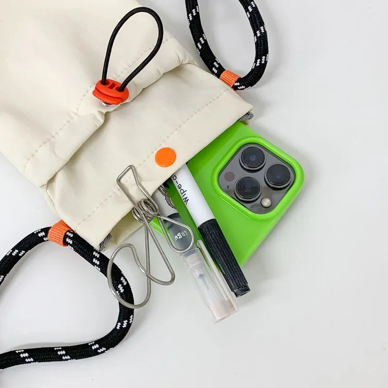 Mini Nylon Crossbody Bag – Phone Wallet Shoulder Purse