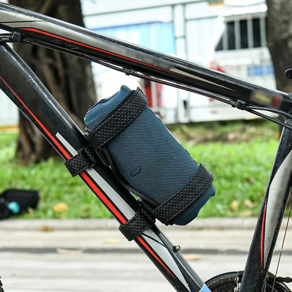 Adjustable Anti‑Slip Speaker Mount Strap Holder Universal Bicycle Speaker or Water Cup Bracket for Bike Golf Cart Boat Railing Peaceful Pleasures Health and Wellness