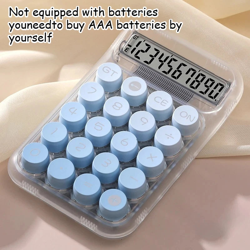 Cute Gradient 10-Digit Desktop Calculator – Battery Powered
