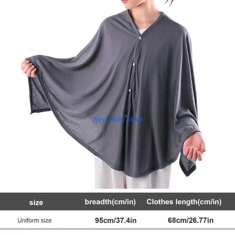 Breathable Cotton Nursing Cover – Adjustable Breastfeeding Shawl