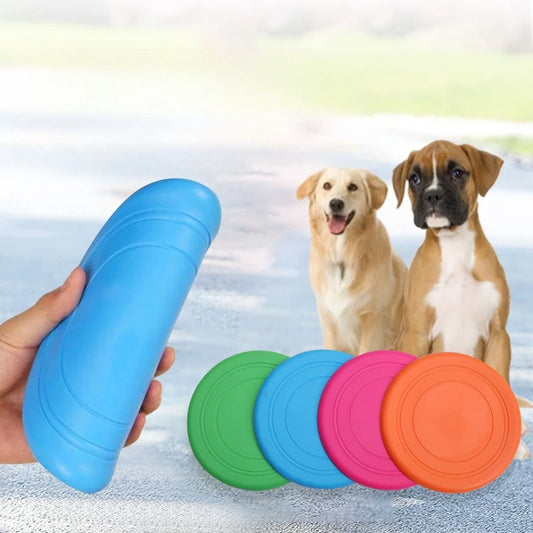 Floatable Dog Frisbee – Bite-Resistant Outdoor Training Disc Dog Frisbee Toy Peaceful Pleasures Health and Wellness