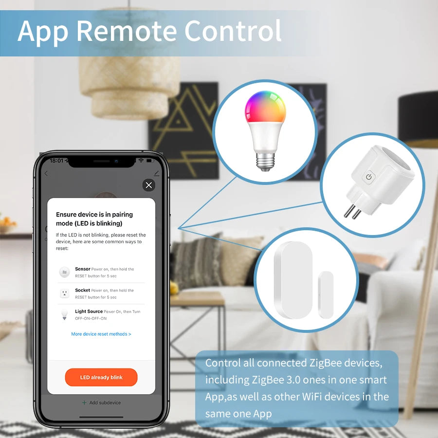 Tuya Multimode Gateway ZigBee WiFi Bluetooth Hub Wireless Smart Home Remote Controller Bridge Voice Control Alexa Google Home Peaceful Pleasures Health and Wellness