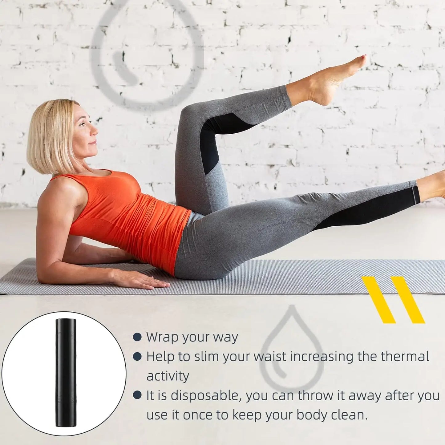 Black Body Wrap Film 60M | Sweat Enhancer Stomach Wrap