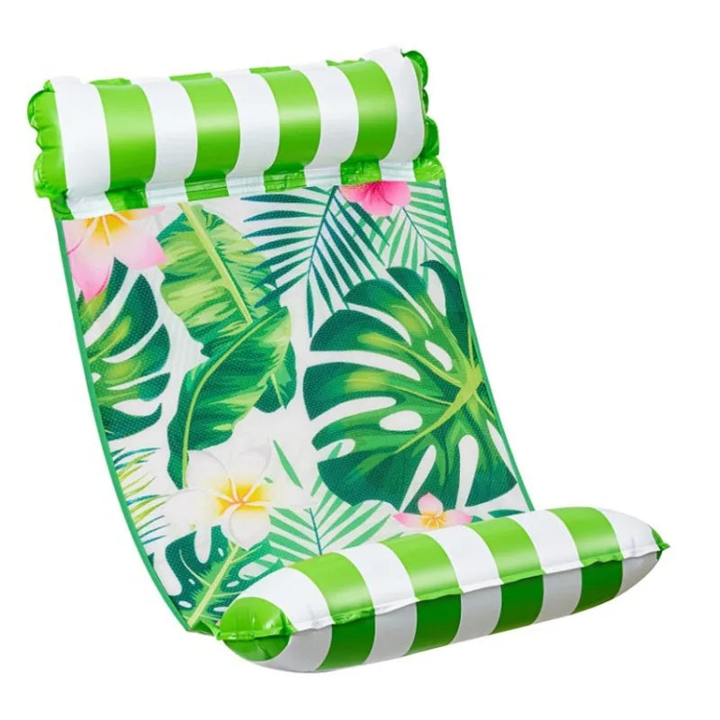 Inflatable Pool Float Mat – Foldable Water Hammock Lounge