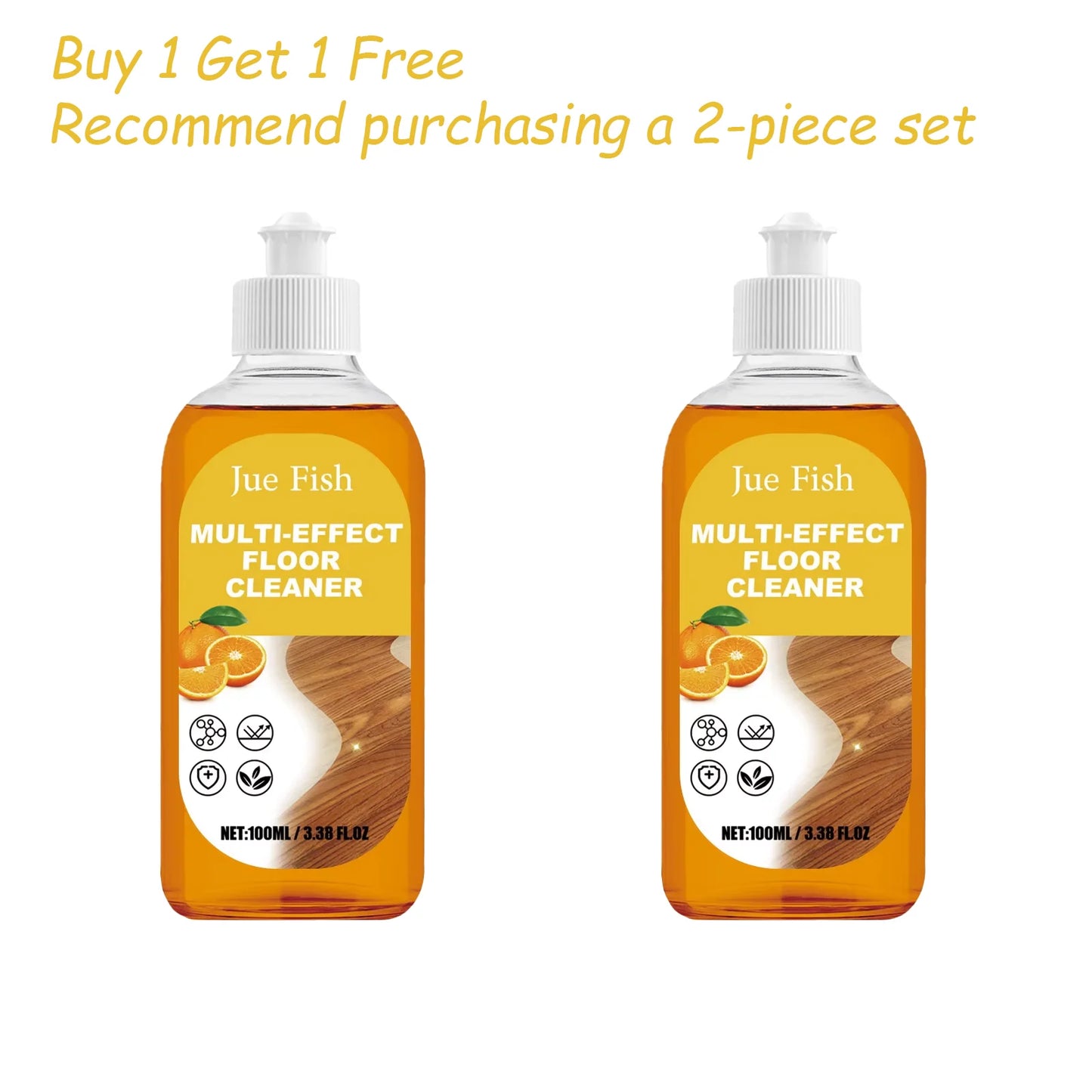 Jue-Fish Wood Floor Cleaner Tile Polishing Brightener 100ml