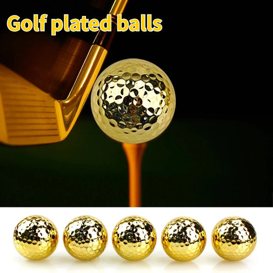Golf Plated Balls Double Layer Competition Balls Gold Plated Balls Gift Balls Gold Plated Silver Plated Blue Plated Powder Balls Peaceful Pleasures Health and Wellness