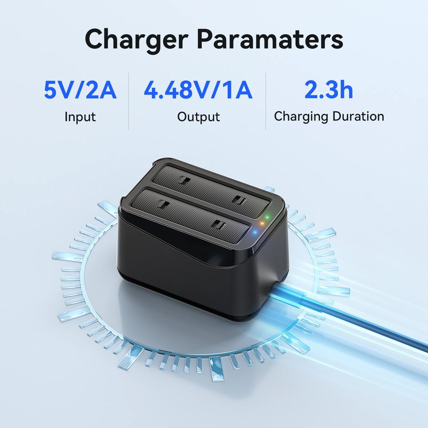 Insta360 X4 Air Dual Battery Fast Charger Box – Overload Protection