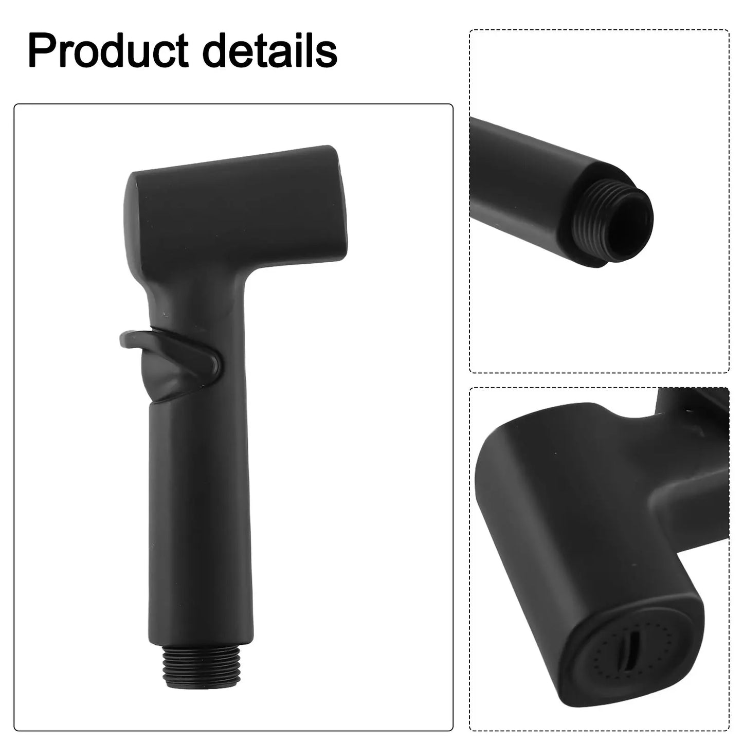 VIBRATITE Black High-Pressure Handheld Bidet Sprayer