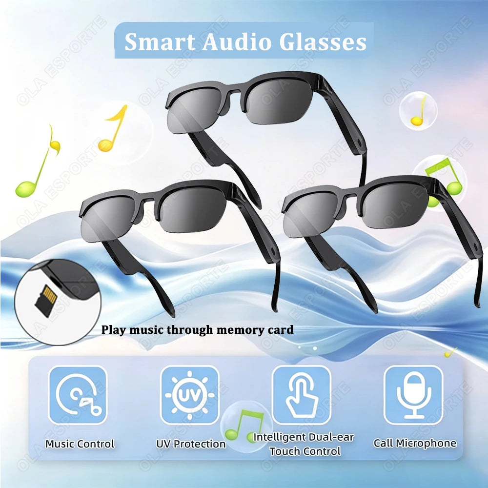 AI Smart Glasses – Bluetooth Calling, Translation & Music