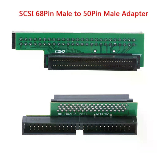 SCSI 68-Pin to 50-Pin Male Adapter | HD to IDC Converter SCSI Adapter Converter Oasis Select